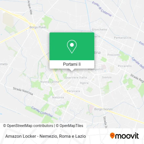 Mappa Amazon Locker - Nemezio