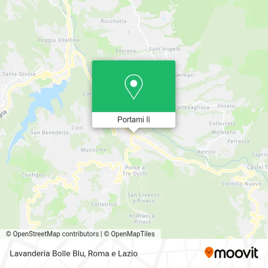 Mappa Lavanderia Bolle Blu