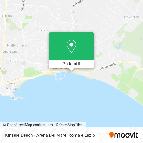 Mappa Kinsale Beach - Arena Del Mare