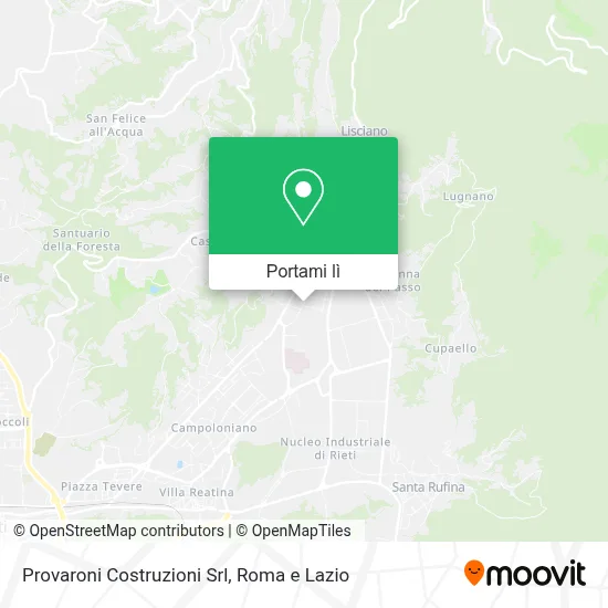 Mappa Provaroni Costruzioni Srl