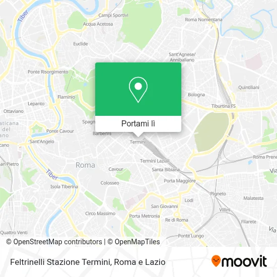 Mappa Feltrinelli Stazione Termini