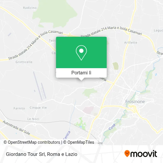 Mappa Giordano Tour Srl