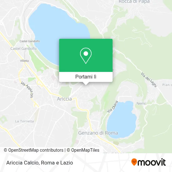 Mappa Ariccia Calcio