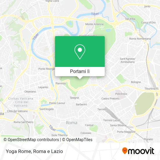 Mappa Yoga Rome