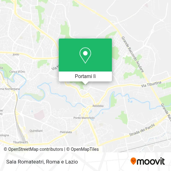Mappa Sala Romateatri