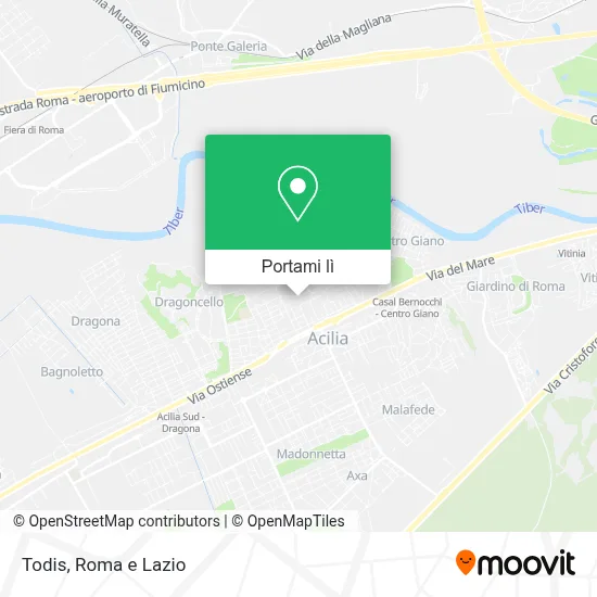 Mappa Todis