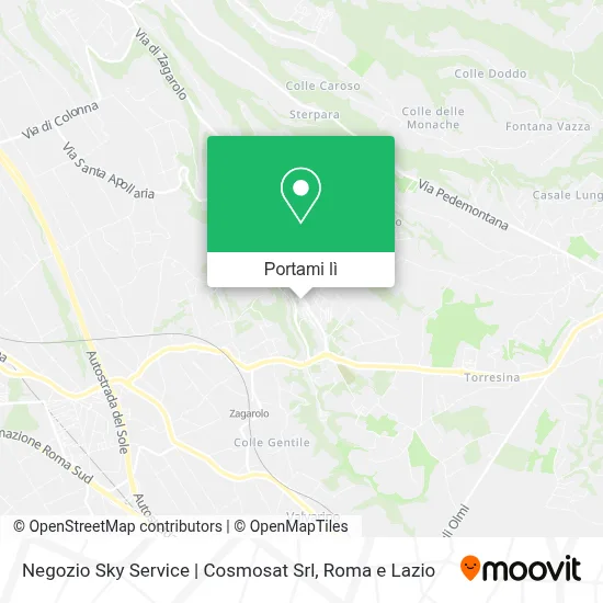 Mappa Negozio Sky Service | Cosmosat Srl