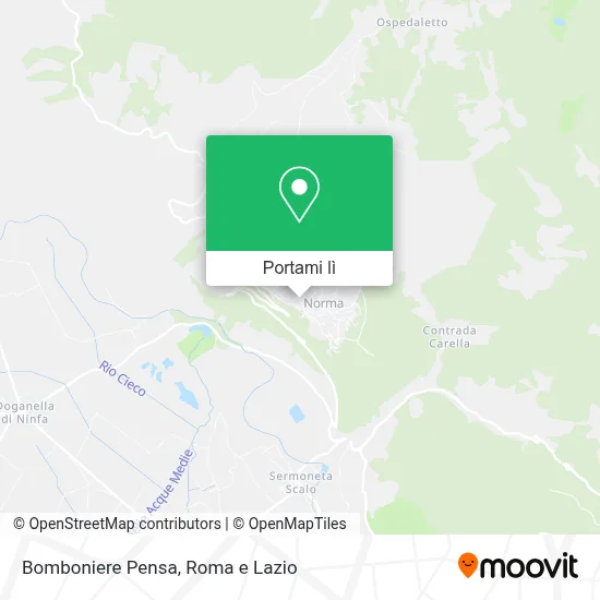Mappa Bomboniere Pensa