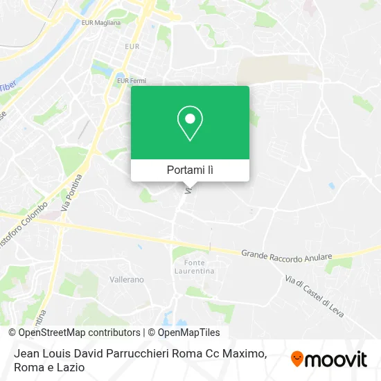Mappa Jean Louis David Parrucchieri Roma Cc Maximo