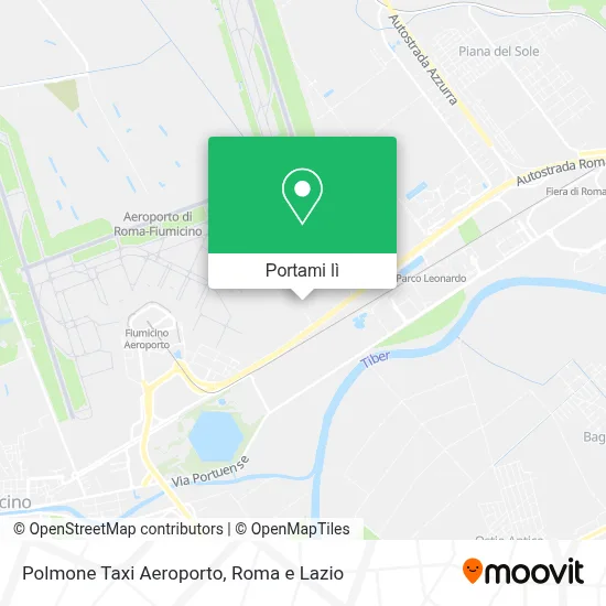 Mappa Polmone Taxi Aeroporto