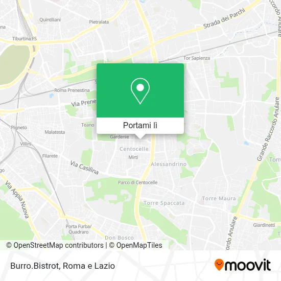 Mappa Burro.Bistrot