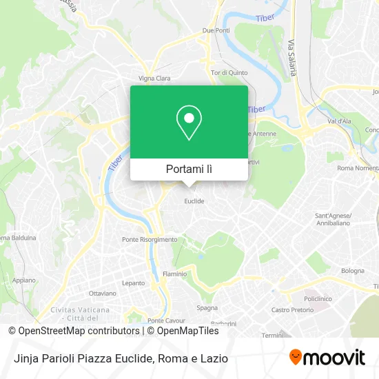Mappa Jinja Parioli Piazza Euclide