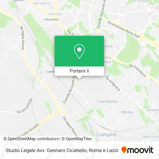 Mappa Studio Legale Avv. Gennaro Cicatiello