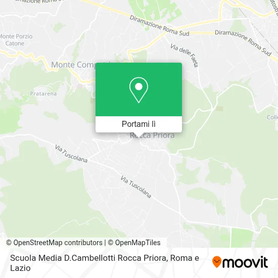 Mappa Scuola Media D.Cambellotti Rocca Priora