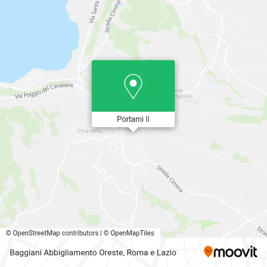 Mappa Baggiani Abbigliamento Oreste