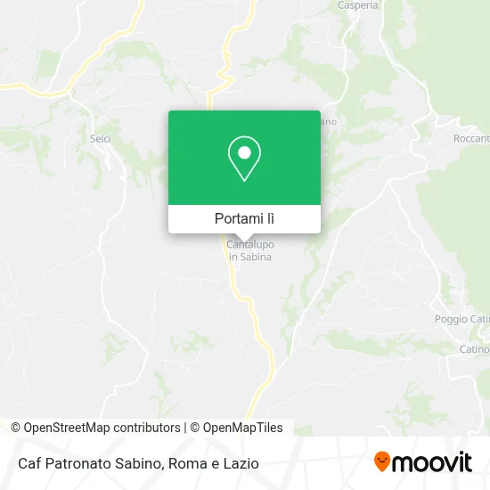Mappa Caf Patronato Sabino