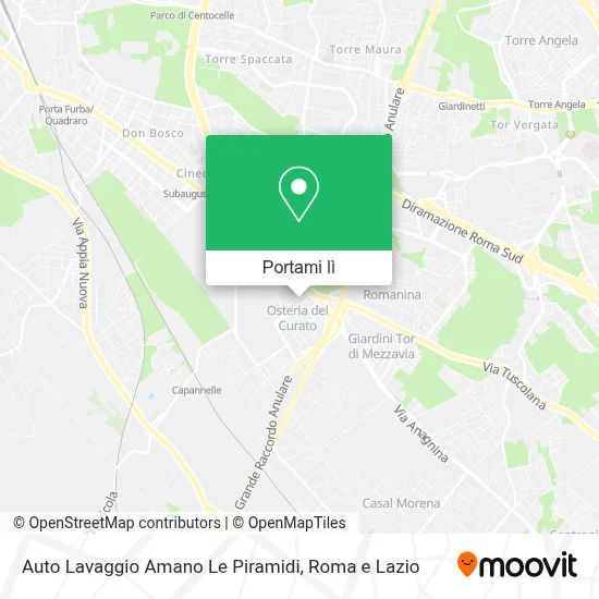 Mappa Auto Lavaggio Amano Le Piramidi