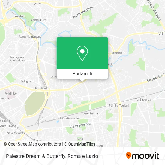Mappa Palestre Dream & Butterfly