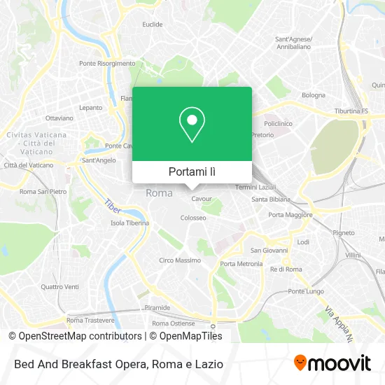 Mappa Bed And Breakfast Opera