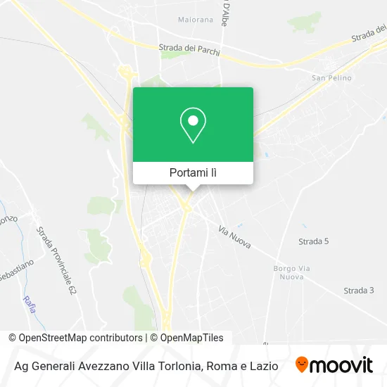 Mappa Ag Generali Avezzano Villa Torlonia