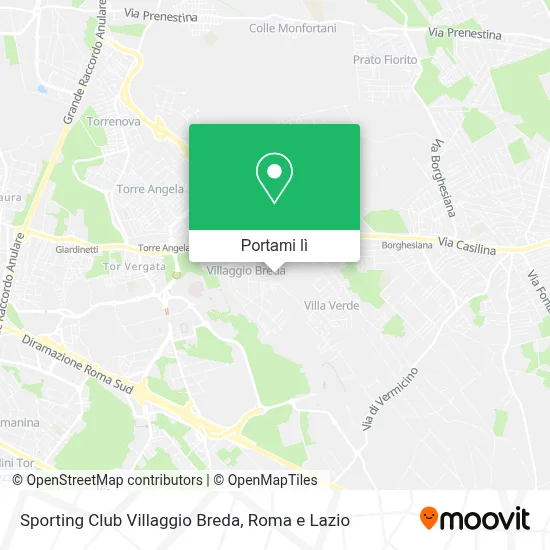 Mappa Sporting Club Villaggio Breda