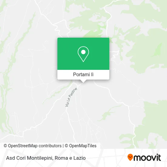 Mappa Asd Cori Montilepini