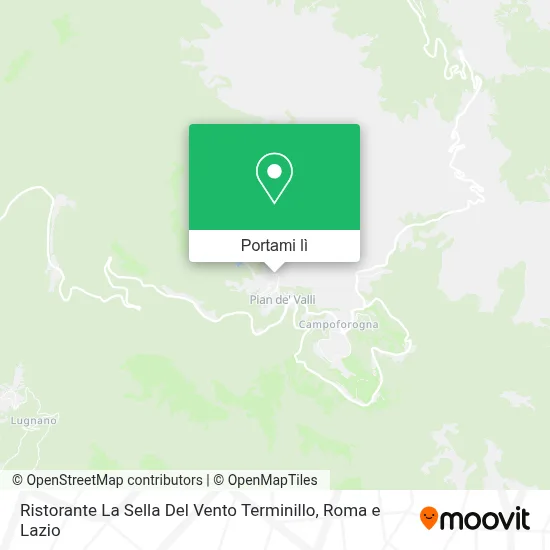 Mappa Ristorante La Sella Del Vento Terminillo