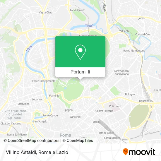Mappa Villino Astaldi