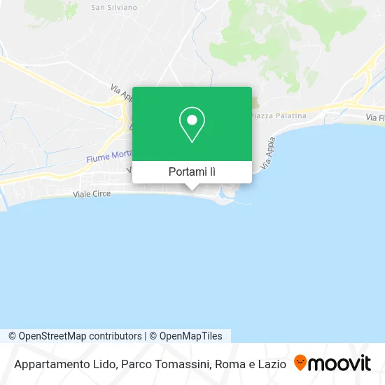 Mappa Appartamento Lido, Parco Tomassini