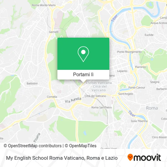 Mappa My English School Roma Vaticano