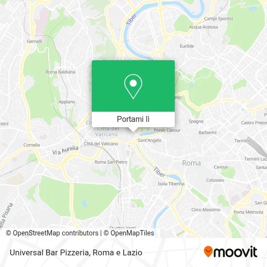 Mappa Universal Bar Pizzeria
