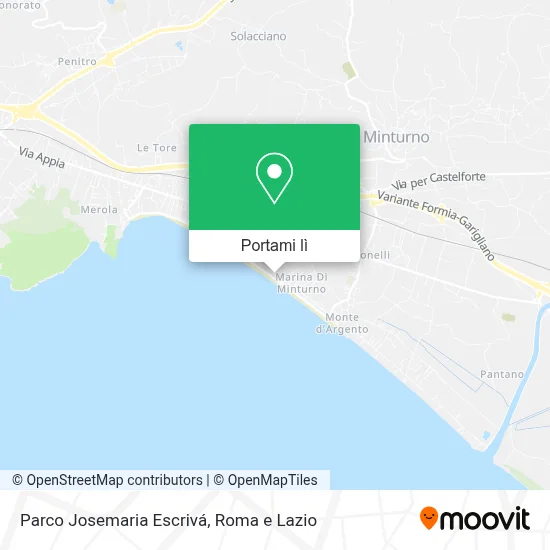 Mappa Parco Josemaria Escrivá