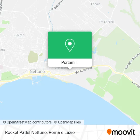 Mappa Rocket Padel Nettuno