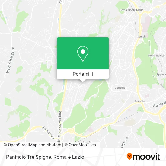 Mappa Panificio Tre Spighe