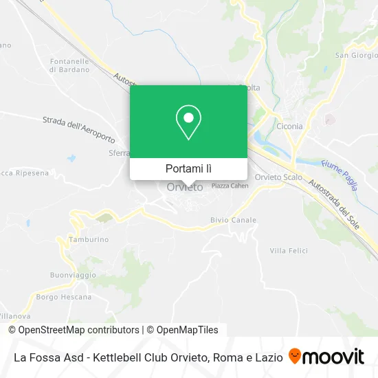 Mappa La Fossa Asd - Kettlebell Club Orvieto