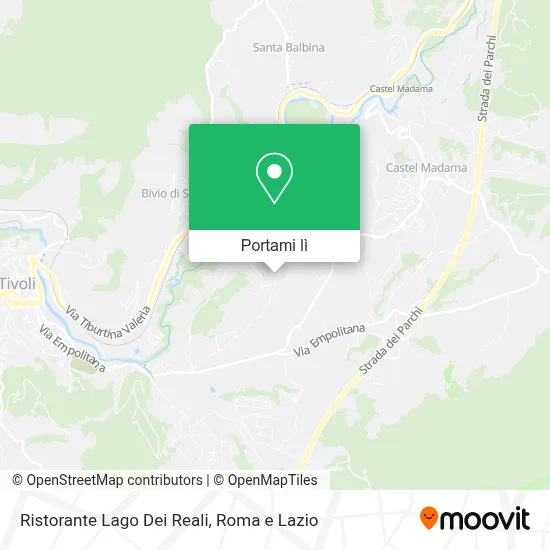 Mappa Ristorante Lago Dei Reali