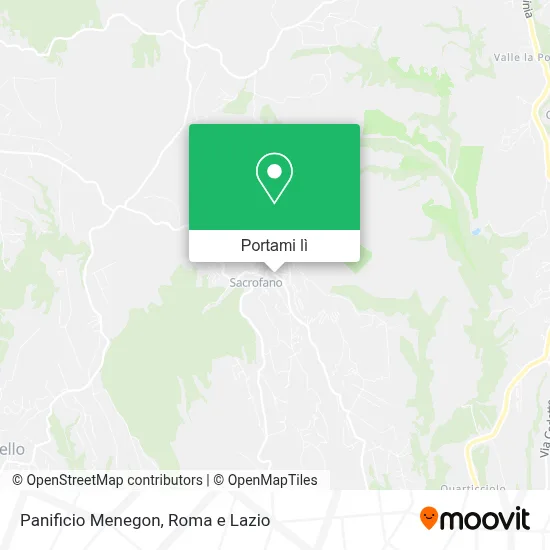 Mappa Panificio Menegon