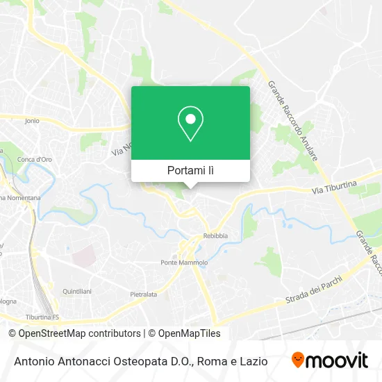 Mappa Antonio Antonacci Osteopata D.O.