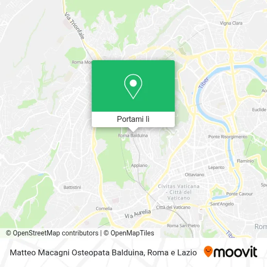 Mappa Matteo Macagni Osteopata Balduina