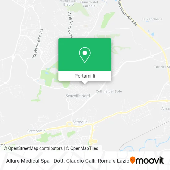 Mappa Allure Medical Spa - Dott. Claudio Galli