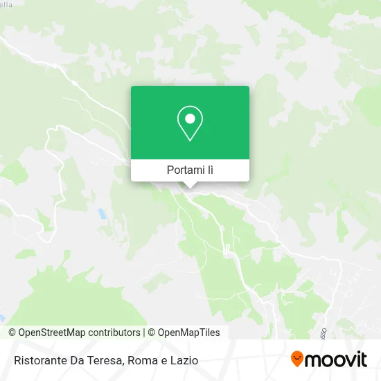 Mappa Ristorante Da Teresa