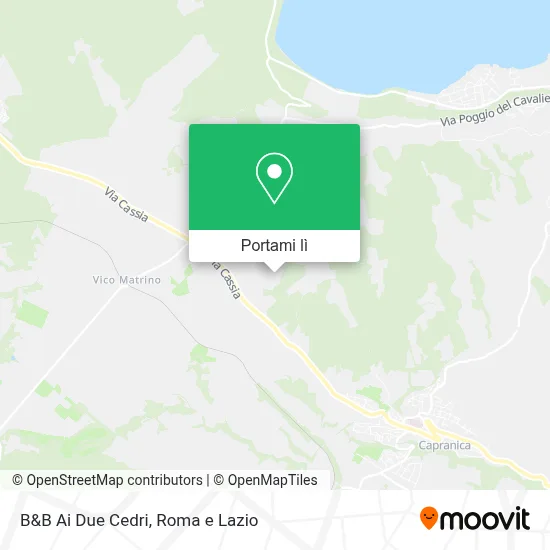Mappa B&B Ai Due Cedri