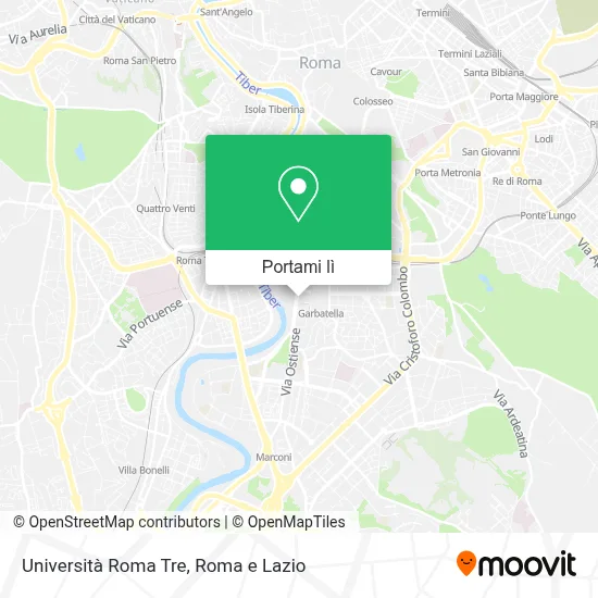 Mappa Università Roma Tre