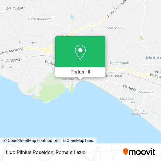 Mappa Lido Plinius Poseidon
