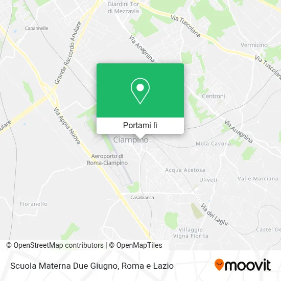Mappa Scuola Materna Due Giugno