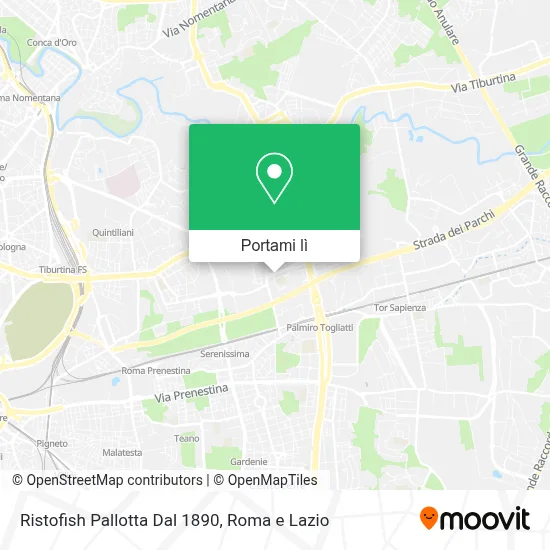 Mappa Ristofish Pallotta Dal 1890