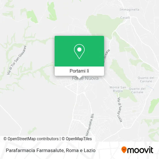 Mappa Parafarmacia Farmasalute