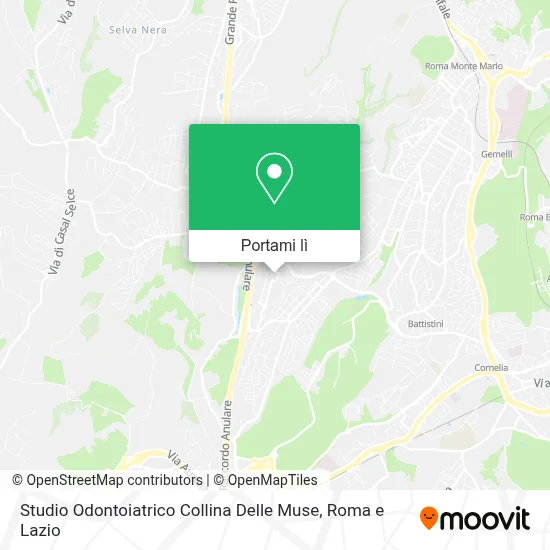 Mappa Studio Odontoiatrico Collina Delle Muse