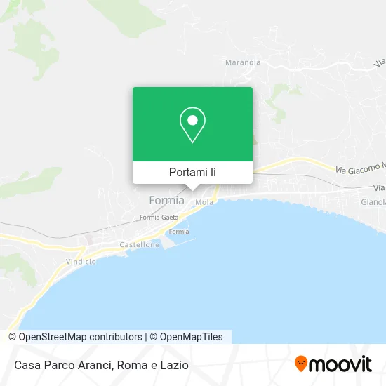 Mappa Casa Parco Aranci