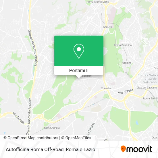 Mappa Autofficina Roma Off-Road